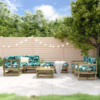 Produktbild von vidaXL 8-tlg. Garten-Lounge-Set Kiefernholz Imprägniert