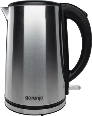 Produktbild von Gorenje K15DWS elektrischer Wasserkocher 1,5 L 2200 W Schwarz, Edelstahl