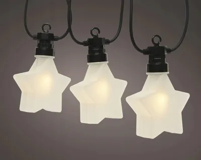 Produktbild von LED-Weihnachtsbaumbeleuchtung dekorative Sterne 4,5 m