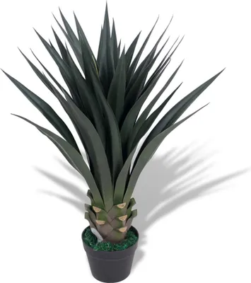 Obrázok produktu pre vidaXL Umelá rastlina Yucca s kvetináčom 85 cm zelená