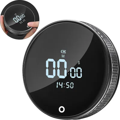 Produktbild von LED Timer Digitaler Küchentimer, Multifunktion für Küche, Büro & Fitness, magnetisch, einstellbare Lautstärke & Helligkeit, Countdown & Countup, einfach bedienbar