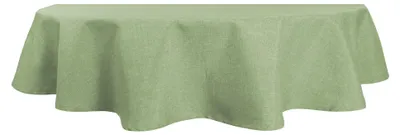 Produktbild von Tischdecke oval hellgrün 130x220 cm Leinenoptik Lotuseffekt Tischwäsche Wasserabweisend Tischtuch