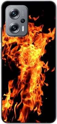 Produktbild von König Design Hülle kompatibel mit Xiaomi Redmi K50i Kunststoff Soft Handyhülle - Handy Case Feuer