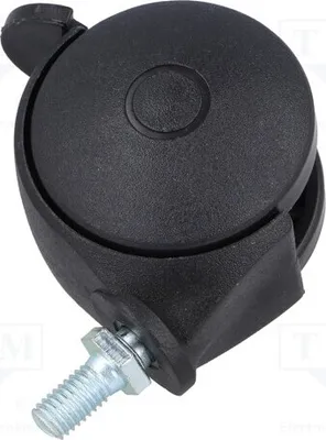 Productafbeelding van 1x Meubelrol, hoogte: 53 mm, draagvermogen: 40 kg, BPN 050, M8x15, wiel: zwenkbaar met rem, asdiameter: 50 mm
