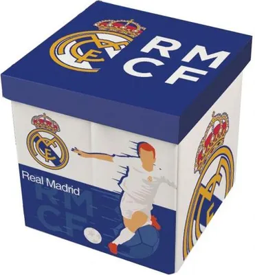 Produktbild von aufbewahrungsbox Real Madrid junior 30 x 30 x 30 cm blau/weiß