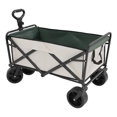 Produktbild von Bollerwagen Handwagen Handkarren Gartenwagen Klappwagen faltbarer Klapphandwagen für den Außenbereich mit Räder max 115kg