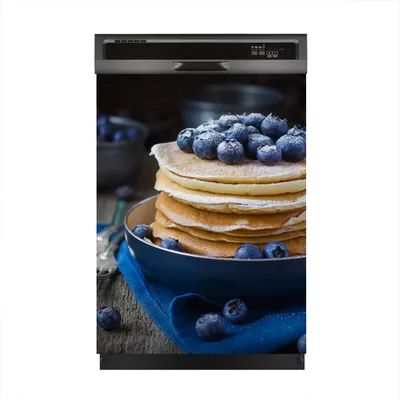 Produktbild von Magnete Dekorative 60x80 cm Küche Magnetmatte Spülmaschine - Pfannkuchen mit Heidelbeere