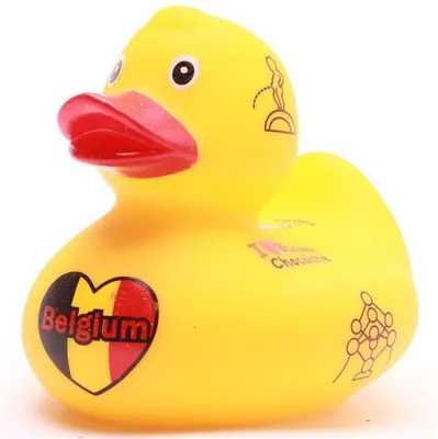 Produktbild von Badeente Belgien Vinyl 8 cm