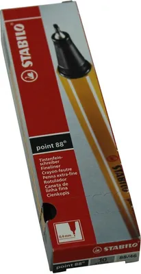 Produktbild von Fineliner - STABILO point 88 - 10er Pack - schwarz