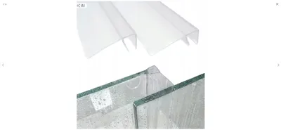Produktbild von Aquaparts Duschdichtung 200 cm für 5–6 mm Glas, transparent, 20 mm, UP-90-6-200