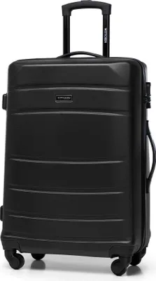Image de WITTCHEN Globe Line : Valise trolley de taille moyenne, idéale pour les voyages, adaptée pour être enregistrée en soute, fabriquée en AB