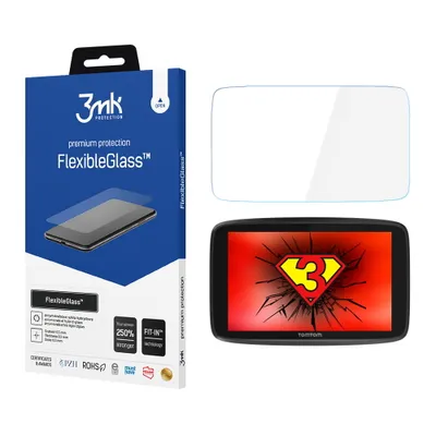 Produktbild von 3mk Display Hybridglas FlexibleGlass für Tomtom Go Professional 6250 0,3mm 7H