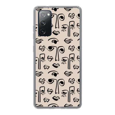 Produktbild von MuchoWow® Handyhülle Schutzhülle Hülle für Samsung Galaxy S20 FE Muster - Lippen - Strichzeichnungen Silikon Softcase Handy Hülle - Abdeckung