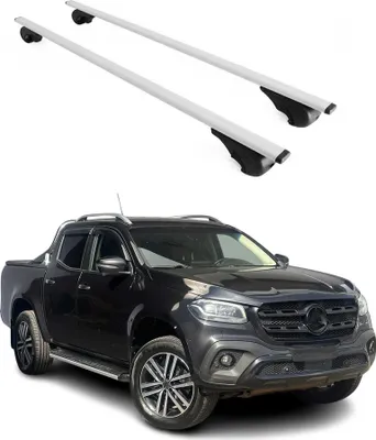 Produktbild von Dachträger Grundtäger für Mercedes X Klasse 470 2017-2020 75kg Metall Silber 2x