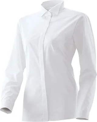 Produktbild von Smokingbluse weiß Gr. 44 : weiß : 44 : 60% Baumwolle 40% Polyester 120 g/m²