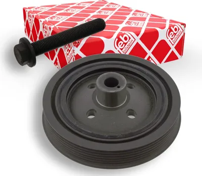 Produktbild von FEBI BILSTEIN 33682 Riemenscheibe Kurbelwelle für FORD FOCUS (DAW, DBW) 140mm 30mm 5-Rippen