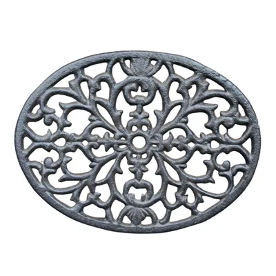 Produktbild von Untersetzer Nostalgie oval Gusseisen L24cm
