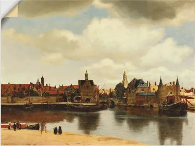 Produktbild von ARTland Wandbild, selbstklebend Ansicht der Stadt Delft. Um 1660 Größe: 80x60 cm