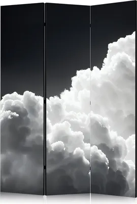Obrázek produktu pro Akustický paraván Landscapes 135x172 cm 3-dílný černý