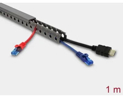 Zdjęcie produktu dla DeLOCK 22027, Kanał kablowy, Uniwersalne, Polichlorek winylu (PVC), Szary