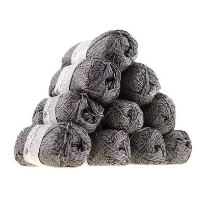 Strickgarn Cotton Symbiosis grau