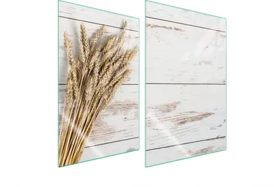 Produktbild von Glasschutzplatte Für Küche 2X35X52 Holz