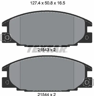 Produktbild von Textar Bremsbeläge vorne für Isuzu Campo D-Max Trooper Opel Frontera A 2,0-3,1