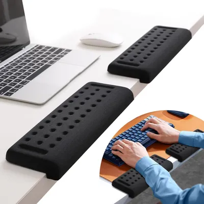 Image de Solidchoice - Support-poignet ergonomique en forme de L pour bureau