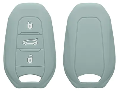 Produktbild von kwmobile Schlüsselhülle für Peugeot Citroen 3-Tasten Smartkey Autoschlüssel (nur Keyless Go) Hülle - Autoschlüssel Schlüssel Hülle aus Silikon -