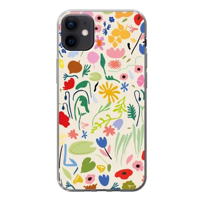 Produktbild von MuchoWow® Handyhülle Schutzhülle Hülle für iPhone 12 mini Blumen - Muster - Pflanzen Silikon Softcase Handy Hülle - Bild
