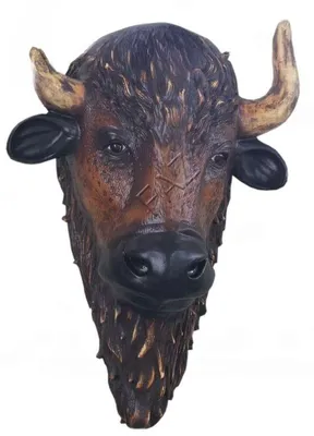 Obrázok produktu pre Dizajn Hlava Buffola Postava Socha Figúry Sochy Záhradná dekorácia Buffalo