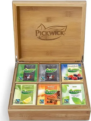 Produktbild von Pickwick Professionelle Teebox gefüllt mit 6 Fächern 60 x 1,67 Gramm