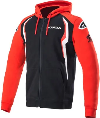 Produktbild von Alpinestars Honda Zip Hoodie rot / schwarz L
