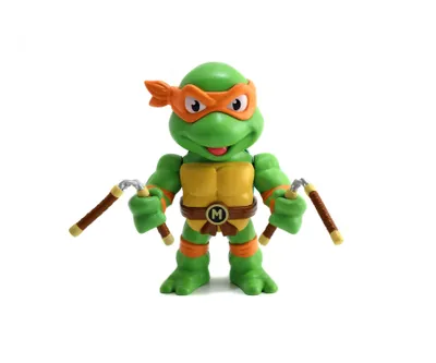 Immagine prodotto di Jada Turtles 4 Michelangelo Figure, mit Zubehör, Sammelfigur, Spielfigur, Spielzeug, Orange, 10 cm, 253283002
