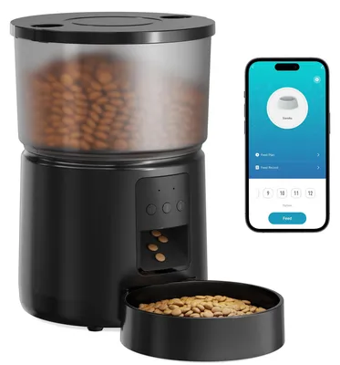 Productafbeelding van Automatische voerdispenser voor katten, 3 l, met wifi en app bediening