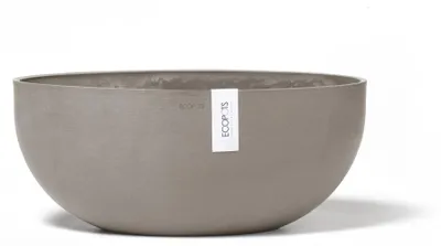 Obrázek produktu pro Květináč Ecopots Sofia plastový Ø 39,3 cm 40,8 x 23,7 x 17,5 cm hnědy