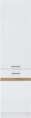 Produktbild von Küchensäule 2 Türen links öffnend - 50 x 196 x 46 cm - Glänzendes Weiß