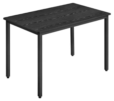 Produktbild von Esstisch & Küchentisch - Rechteckiger Tisch - 110x70x77 cm - Für 4 Personen - Metallgestell - Spanplatte - Schwarz