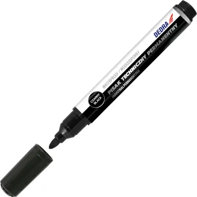 Immagine prodotto di Marker techniczny permanentny czarny okrągły 1.5mm 2 sztuki