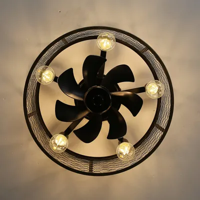 Obrázok produktu pre Stropný ventilátor - Ventilátor na strop - Stropné svietidlo s ventilátorom - Stropný ventilátor - Stmívateľný ventilátor - 50,8 cm