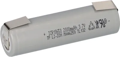 Produktbild von TerraE INR 18650 20P Li-Ion Akku - 3,7V 2000mAh 30A U-Lötfahne