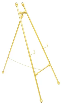 Immagine prodotto di Cartello di benvenuto per matrimoni - Supporto a cavalletto in metallo - Set da 2 pezzi, inclinazione regolabile, gancio fisso, piedini antiscivolo, 50×62×118 cm, 5 kg - Oro