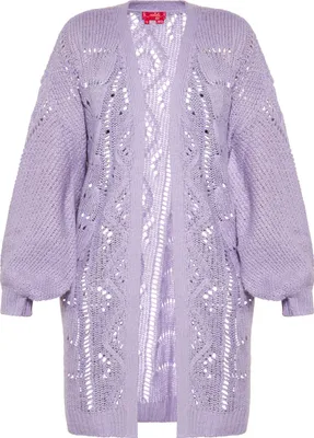 Produktbild von SWIRLY damen strickjacke - lavendel, S