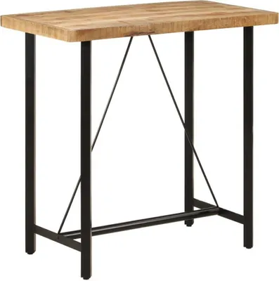 Obrázek produktu pro Barový stůl 110 x 55 x 107 cm masivní mangovník a železo