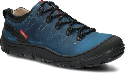 Produktbild von nagaba Wanderschuhe Damen Lederschuhe Trekkingschuhe Frauen, Kobaltblau, 38