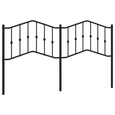Immagine prodotto di vidaXL Testiera di ricambio in metallo nero 180 cm