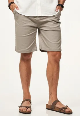 Produktbild von SOULSTAR Herren Chinoshorts mit Stretchanteil Basic Kurze Hose für Herren Regular-Fit Sommershorts mit Elasthan-Anteil Bermuda inkl. Gürtel