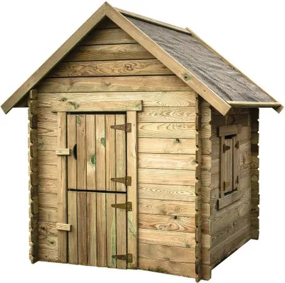 Produktbild von Kinderholzhaus "Sophie" - 120 x 120 x 159 cm