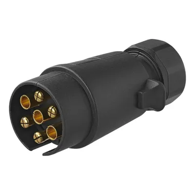 Produktbild von Stecker mit Flachsteckeranschluss - 7-polig Ersatzstecker Anhänger Zubehör