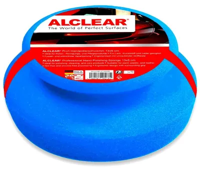 Obrázek produktu pro ALCLEAR 5713050M, ruční leštící houbička pro automobily, měkká podložka pro leštění a voskování
